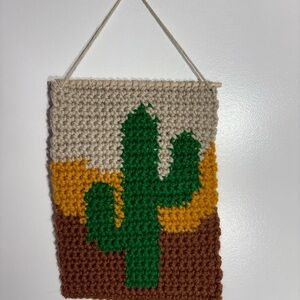 Handcrafted Cactus Wall Hanging
